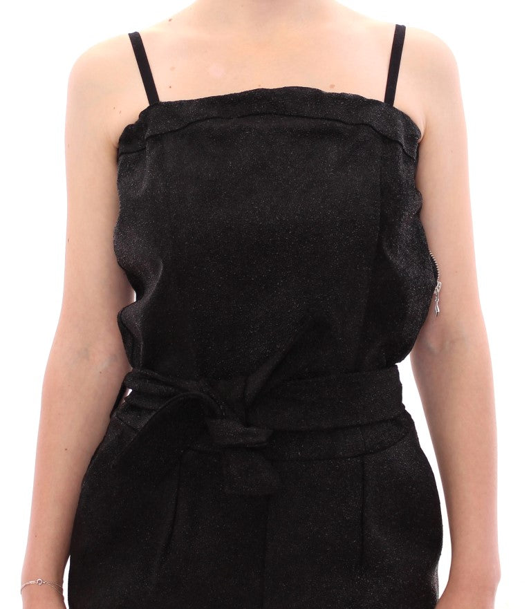 La Maison du Couturier Zwart Lederen Jumpsuit