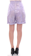Licia Florio Paarse Boven-De-Knie Wikkelshorts