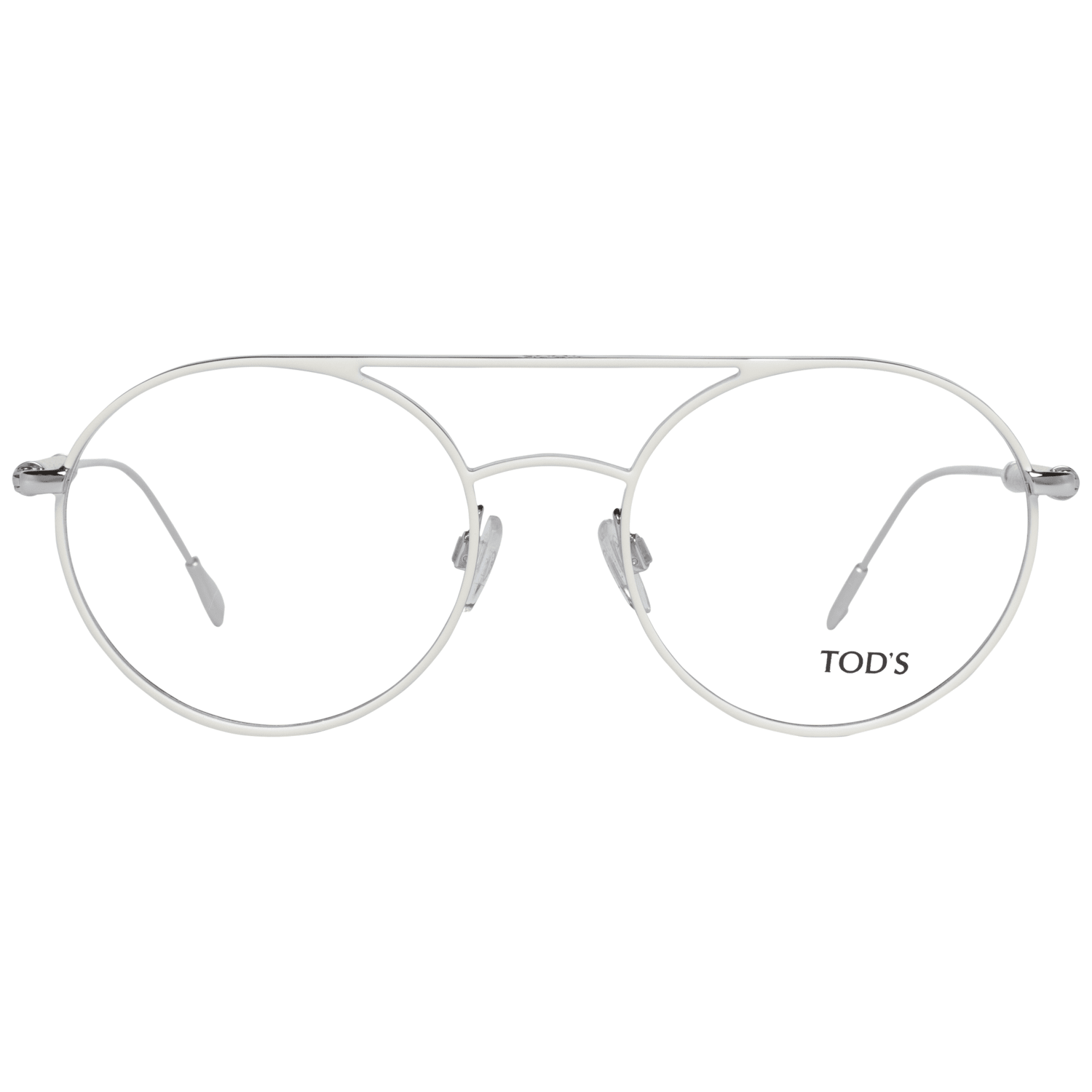 Tod's bril (montuur) van wit metaal en leer