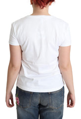 Moschino White Cotton Sunny Milano Print T-shirt