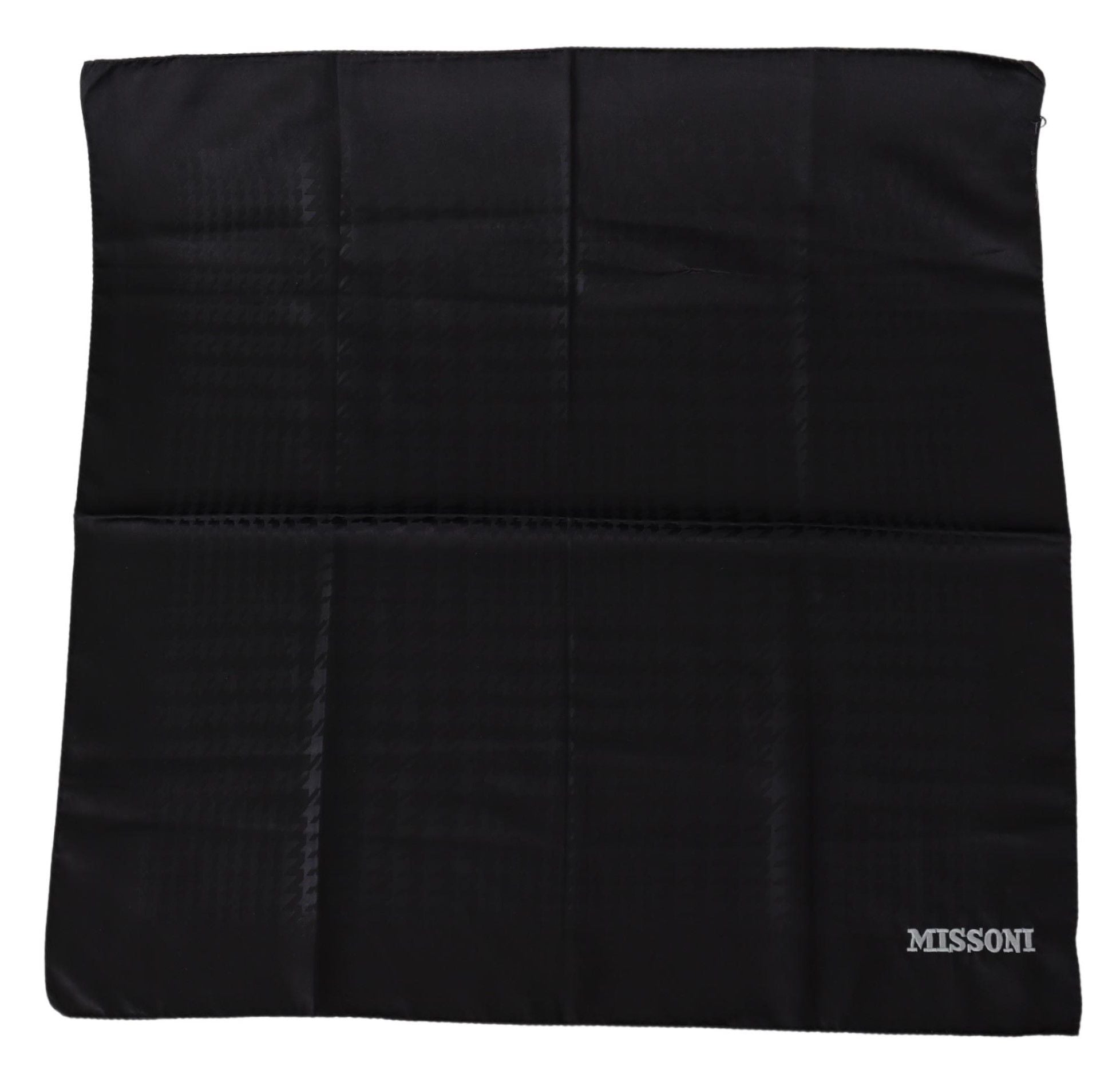 Missoni Schwarzer Unisex-Strickschal aus Wolle