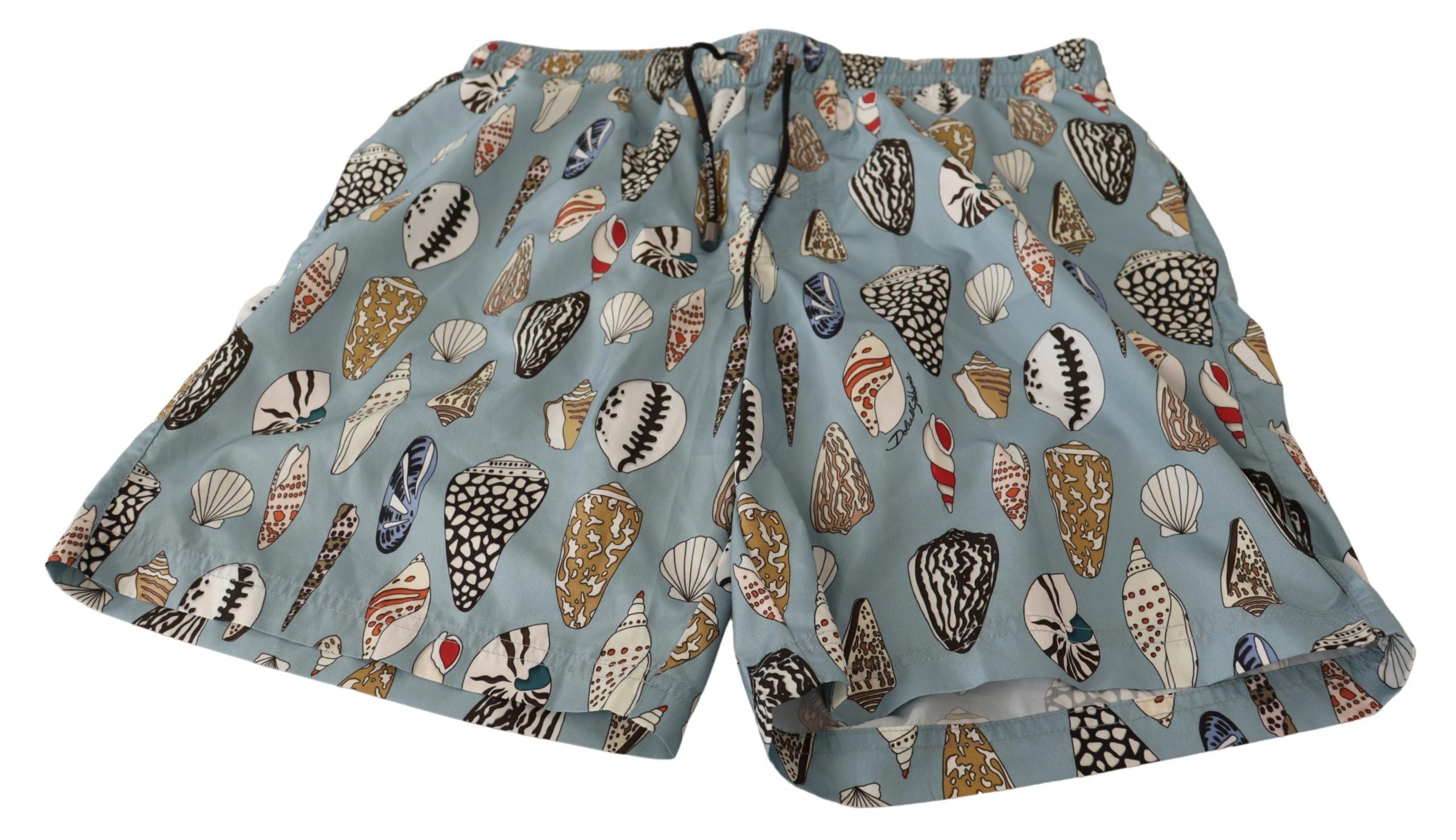 Dolce & Gabbana Badehose mit blauen Muscheln