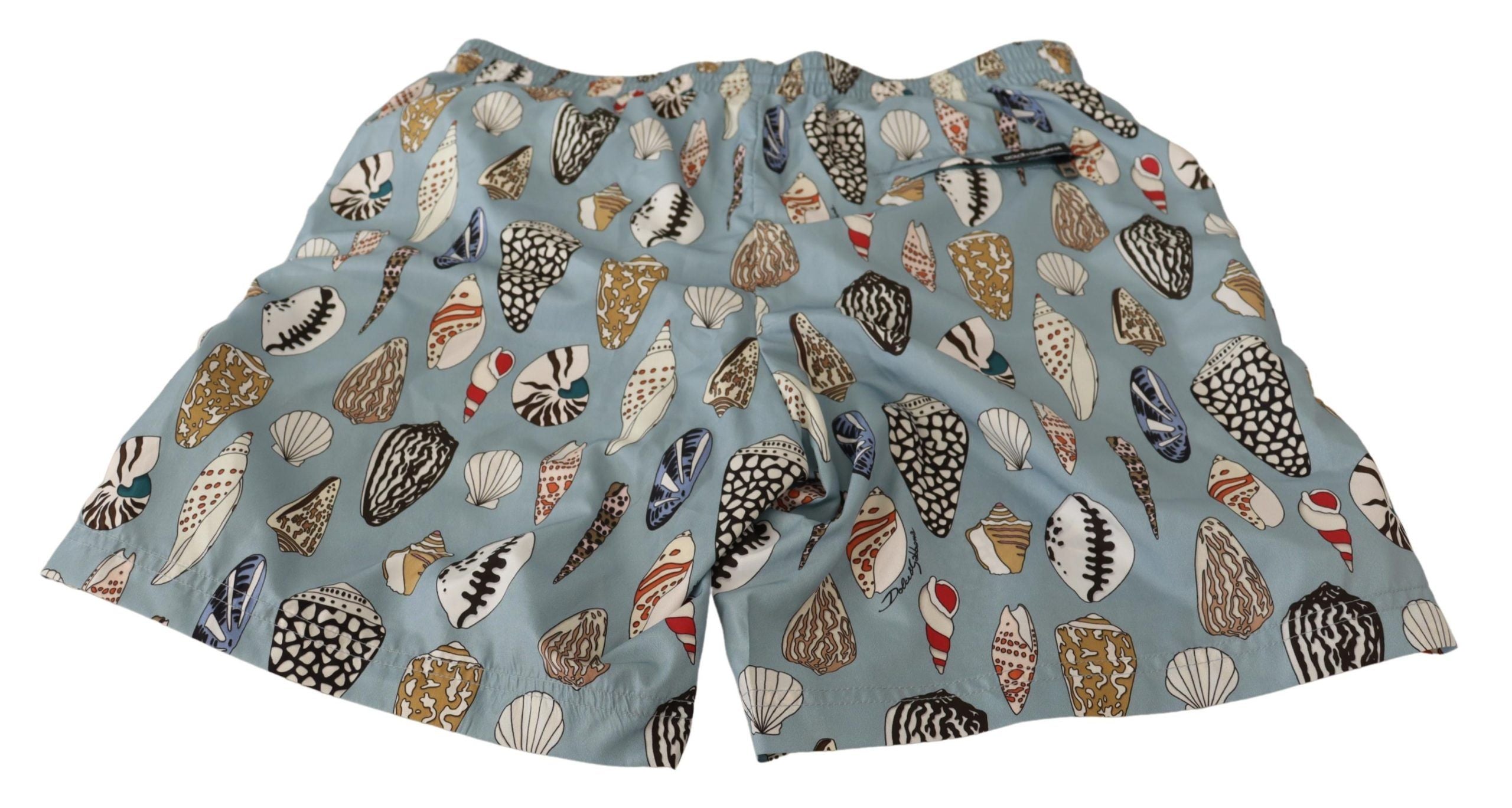 Dolce & Gabbana Badehose mit blauen Muscheln