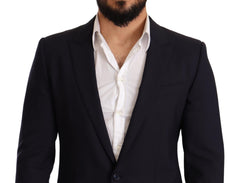 Dolce & Gabbana Navyfarbener Woll-Slim-Fit-Blazer MARTINI