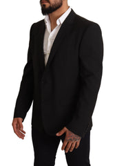 Dolce & Gabbana Schwarze gestreifte MARTINI Jackett Blazer