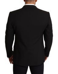 Dolce & Gabbana Schwarze gestreifte MARTINI Jackett Blazer