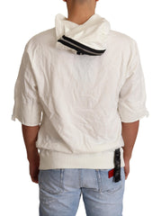 Dolce & Gabbana Witte Hooded Limited Edition Trui