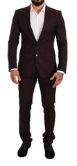 Dolce & Gabbana Bordeaux Wollen MARTINI Slim Fit Pak
