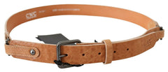 Costume National Lichtbruine Echt Leren Riem