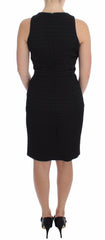 DAIZY SHELY Black Sheath Party Evening Knee Length Dress