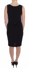 Roccobarocco Schwarzes Stretch-Wiggle-Bleistift-Scheiden-Bodycon-Kleid