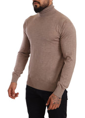 Dolce & Gabbana Brauner Rollkragenpullover aus Kaschmir