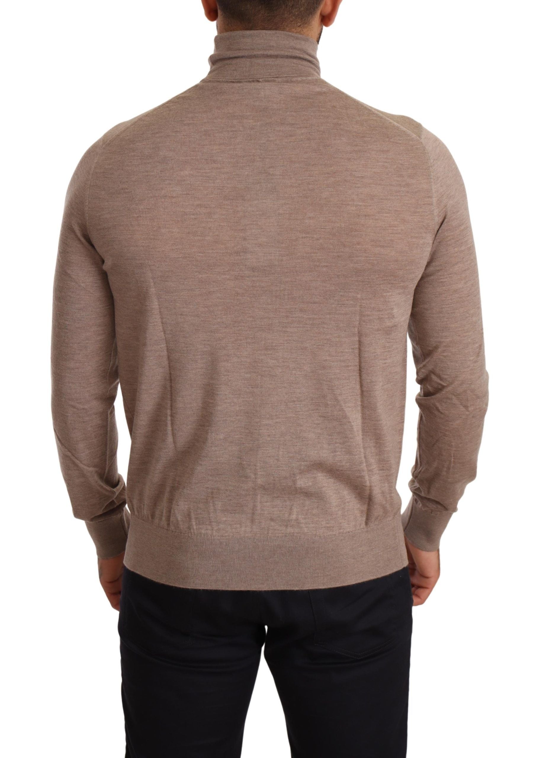 Dolce & Gabbana Brauner Rollkragenpullover aus Kaschmir