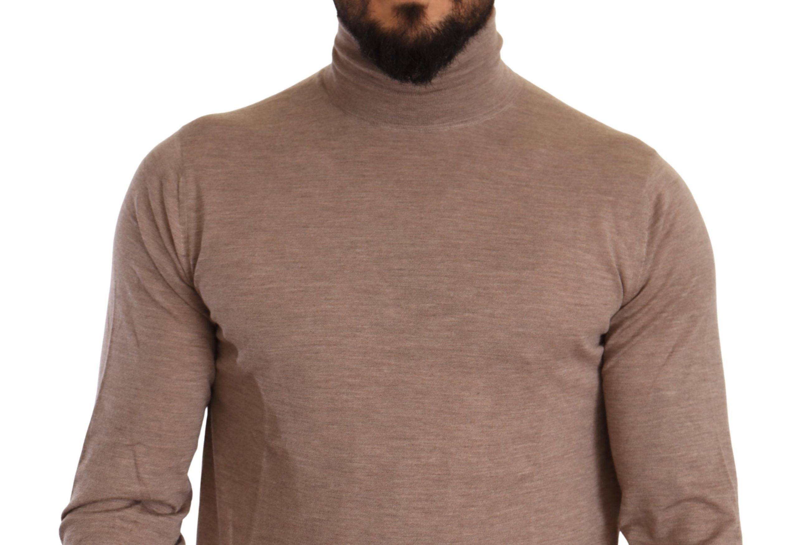 Dolce & Gabbana Brauner Rollkragenpullover aus Kaschmir