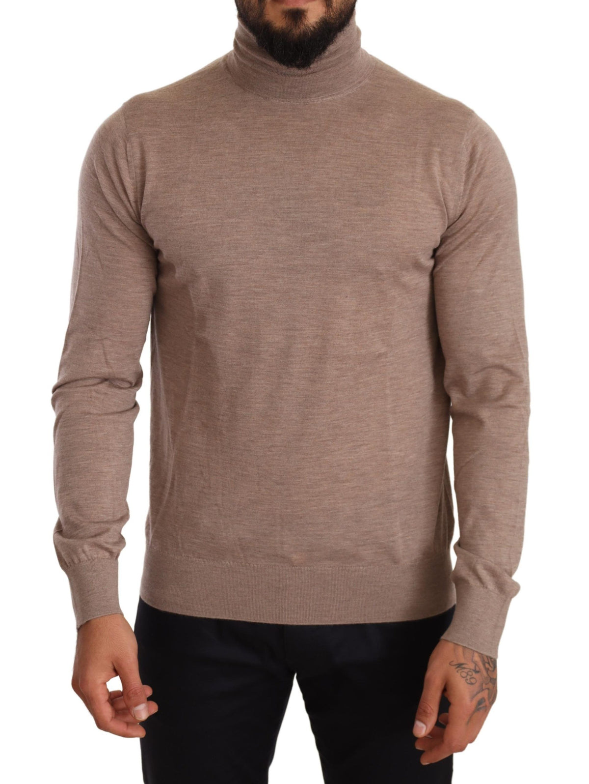 Dolce & Gabbana Brauner Rollkragenpullover aus Kaschmir