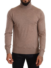 Dolce & Gabbana Brauner Rollkragenpullover aus Kaschmir