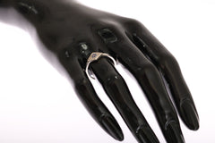 Nialaya Blauw Rood CZ 925 Zilveren Dames Transparante Ring