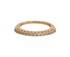 Nialaya Gold Authentieke Dames Heldere CZ Goud 925 Zilveren Ring