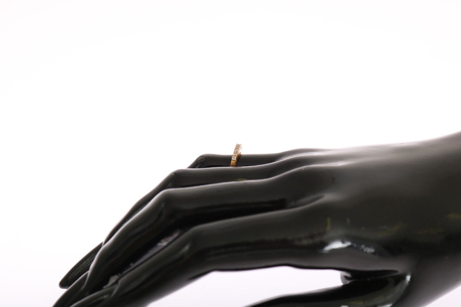 Nialaya Gold Authentieke Dames Heldere CZ Goud 925 Zilveren Ring