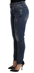 Dolce & Gabbana Blue Wash Skinny Denim Cotton Stretch Jeans