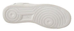 SIGNS Weiße Leder Schnürschuhe Perforiert Herren Casual Sneaker