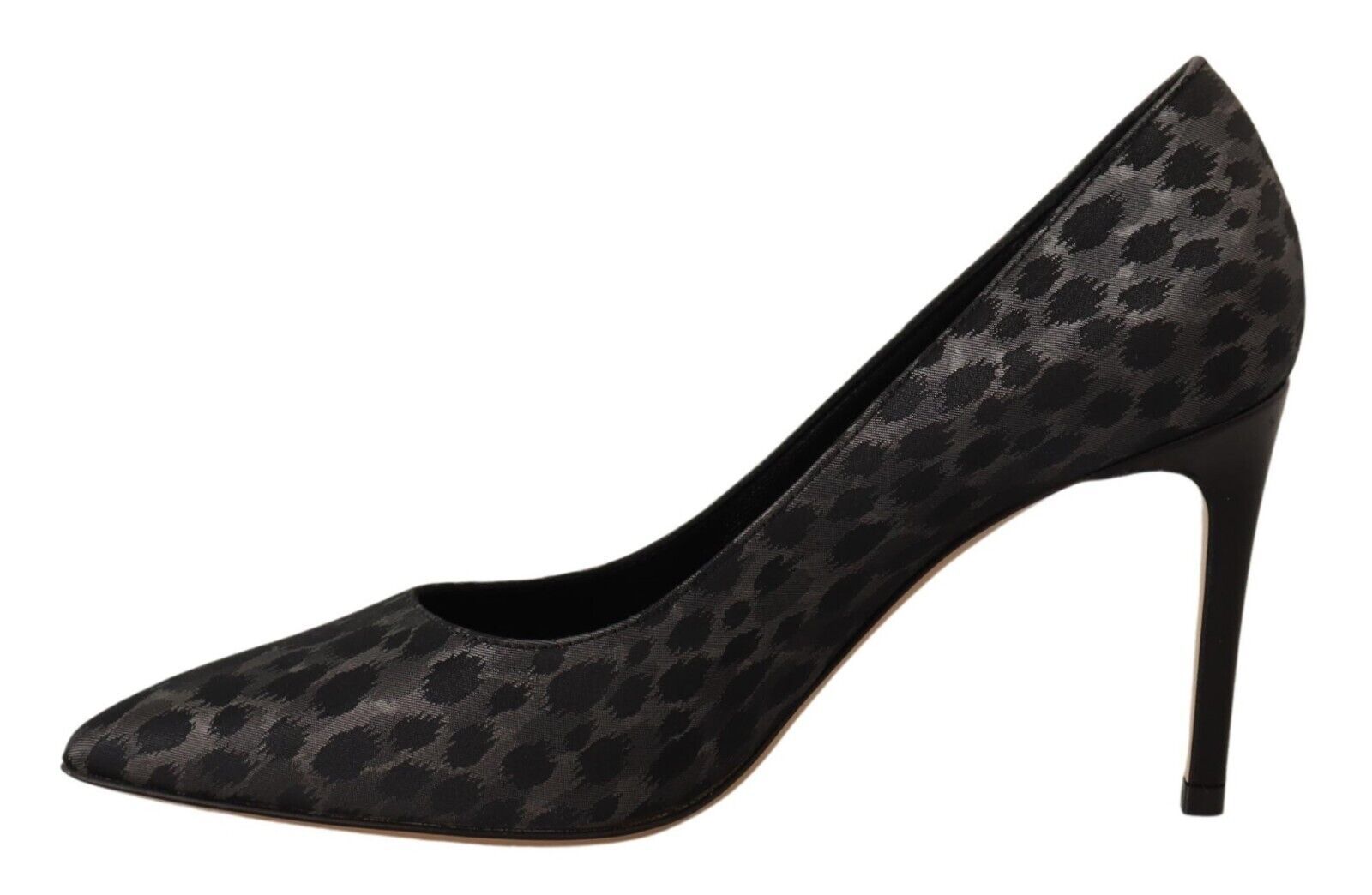 Sofia Schwarze Leopard Leder Stiletto Pumps Schuhe