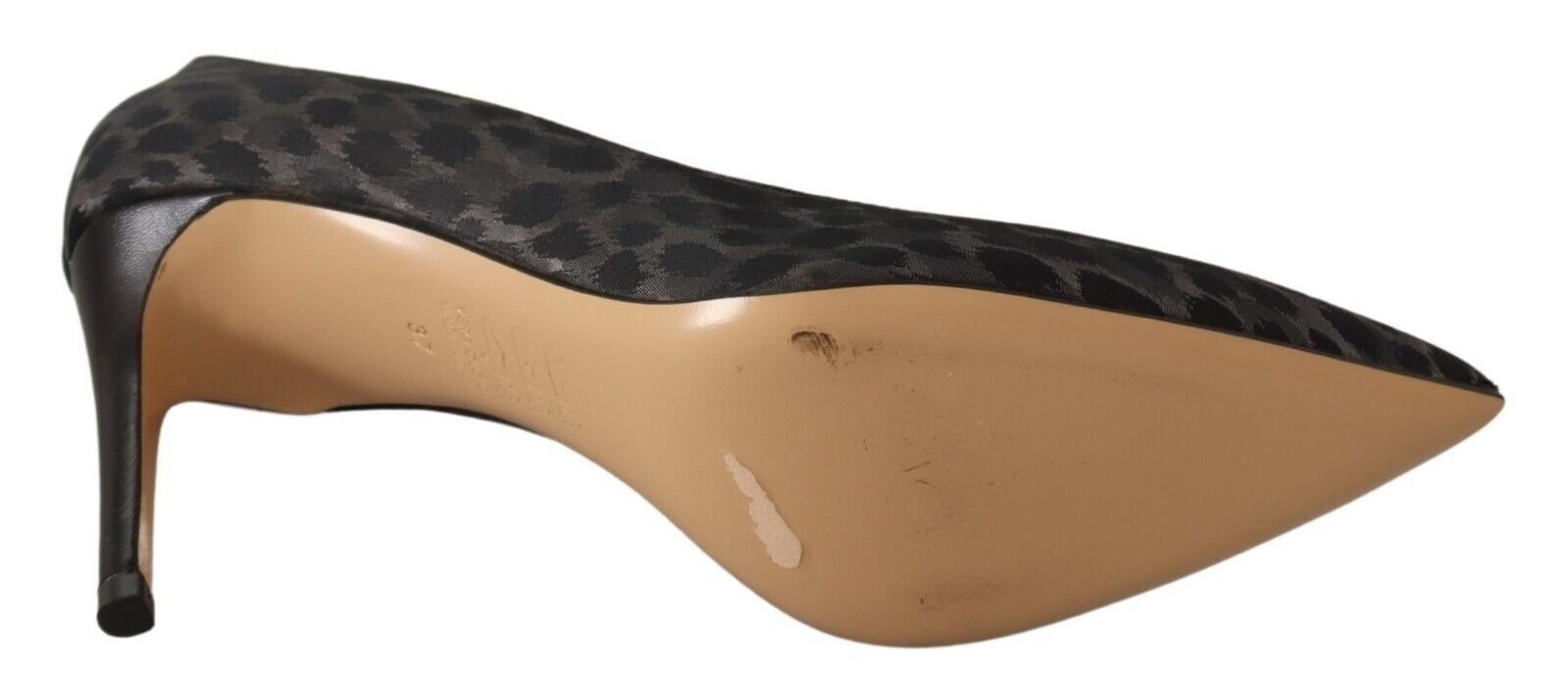 Sofia Schwarze Leopard Leder Stiletto Pumps Schuhe