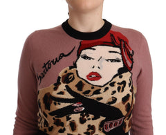 Dolce & Gabbana Rosa Kaschmir Rundhals-Sartoria-Pullover