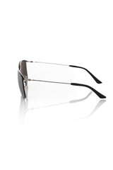 Frankie Morello Zilver Metallic Vezel Heren Zonnebril