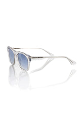 Frankie Morello White Acetate Men Sunglass