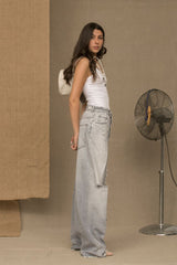 Don The Fuller Grau Baumwolljeans & -hose
