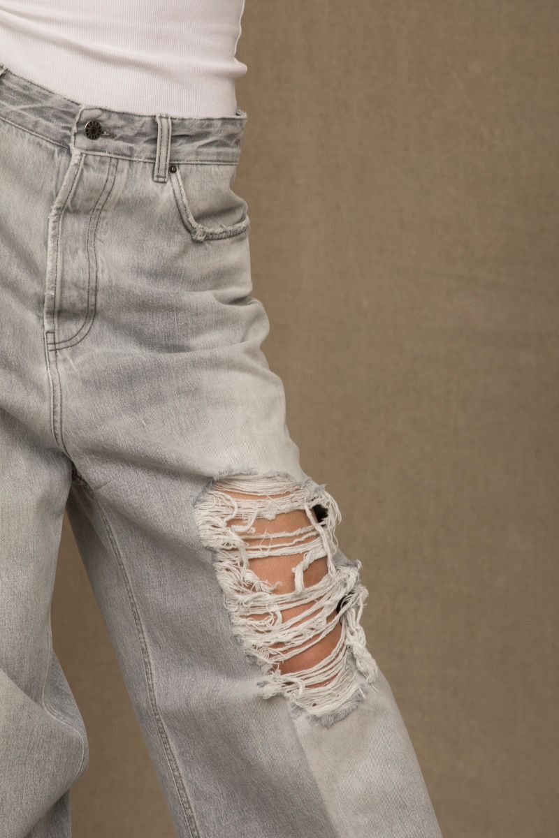 Don The Fuller Grau Baumwolljeans & -hose