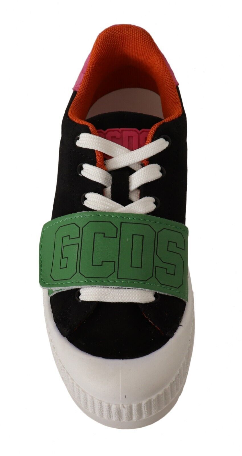 GCDS Mehrfarbige Wildleder Low Top Schnürsneaker für Damen