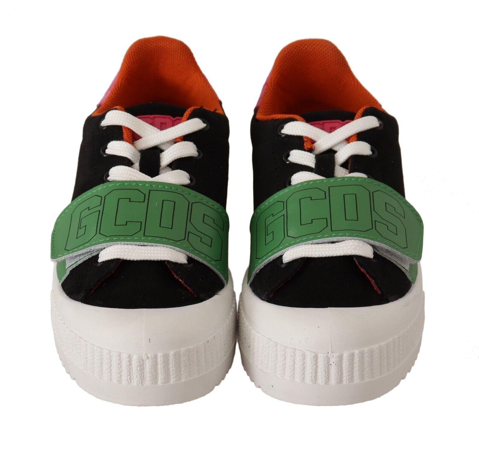 GCDS Mehrfarbige Wildleder Low Top Schnürsneaker für Damen