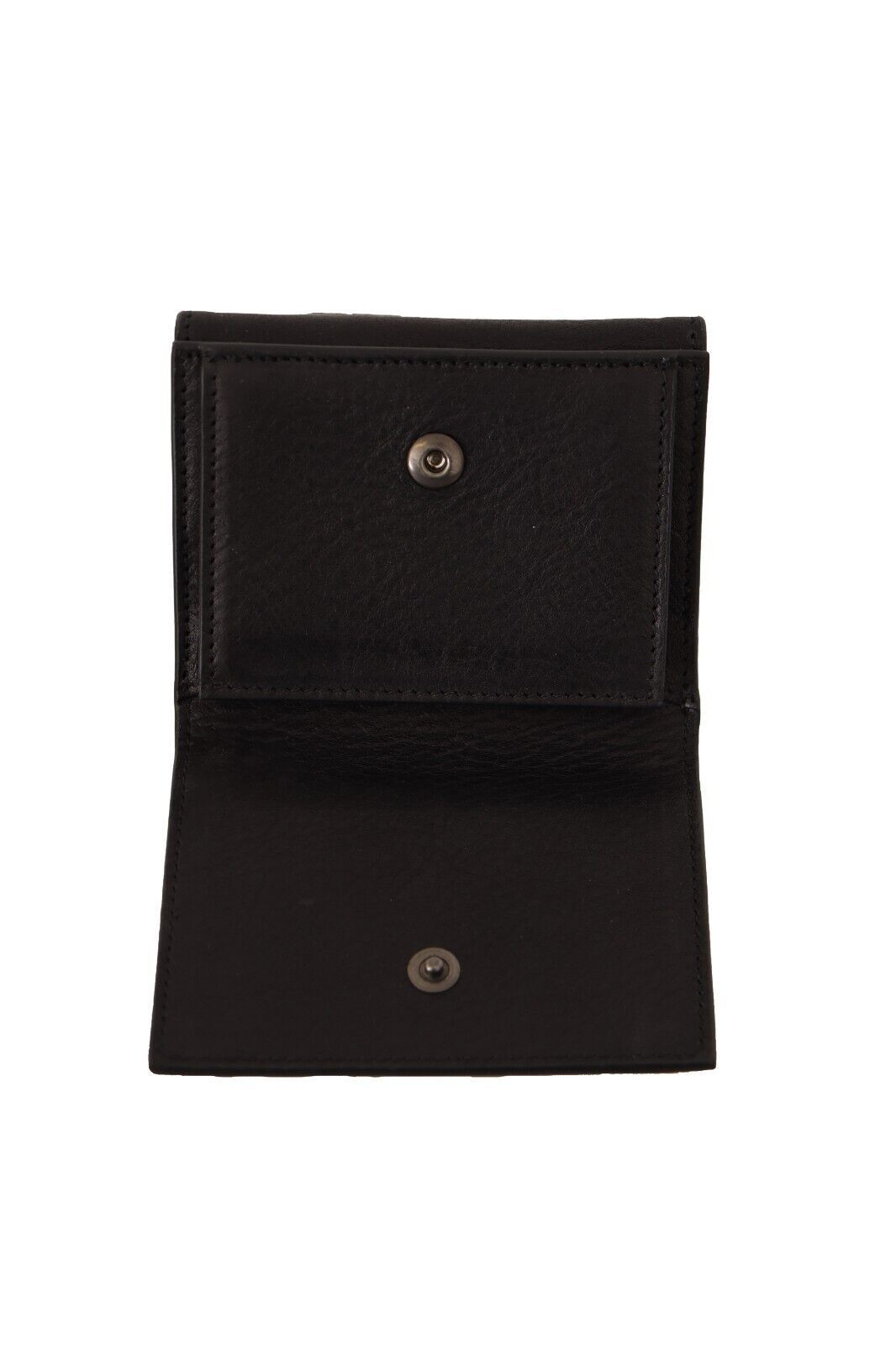 Dolce & Gabbana Zwart Lederen Trifold Portemonnee Riem Multi Kit Portemonnee