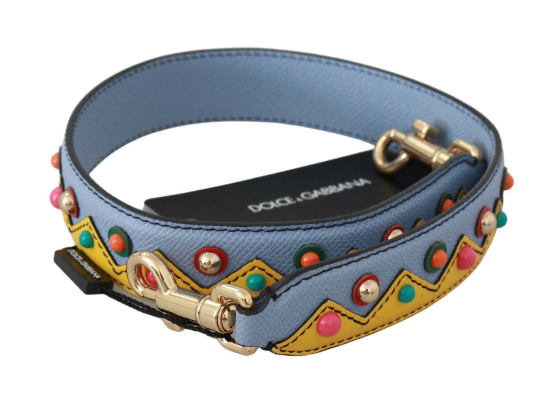 Dolce & Gabbana Blaue Handtasche Accessoire Schultergurt Leder