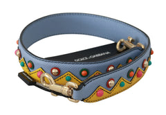 Dolce & Gabbana Blaue Handtasche Accessoire Schultergurt Leder