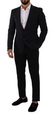Dolce & Gabbana Zwart Slim Fit Gilet 2 Knoop MARTINI Blazer