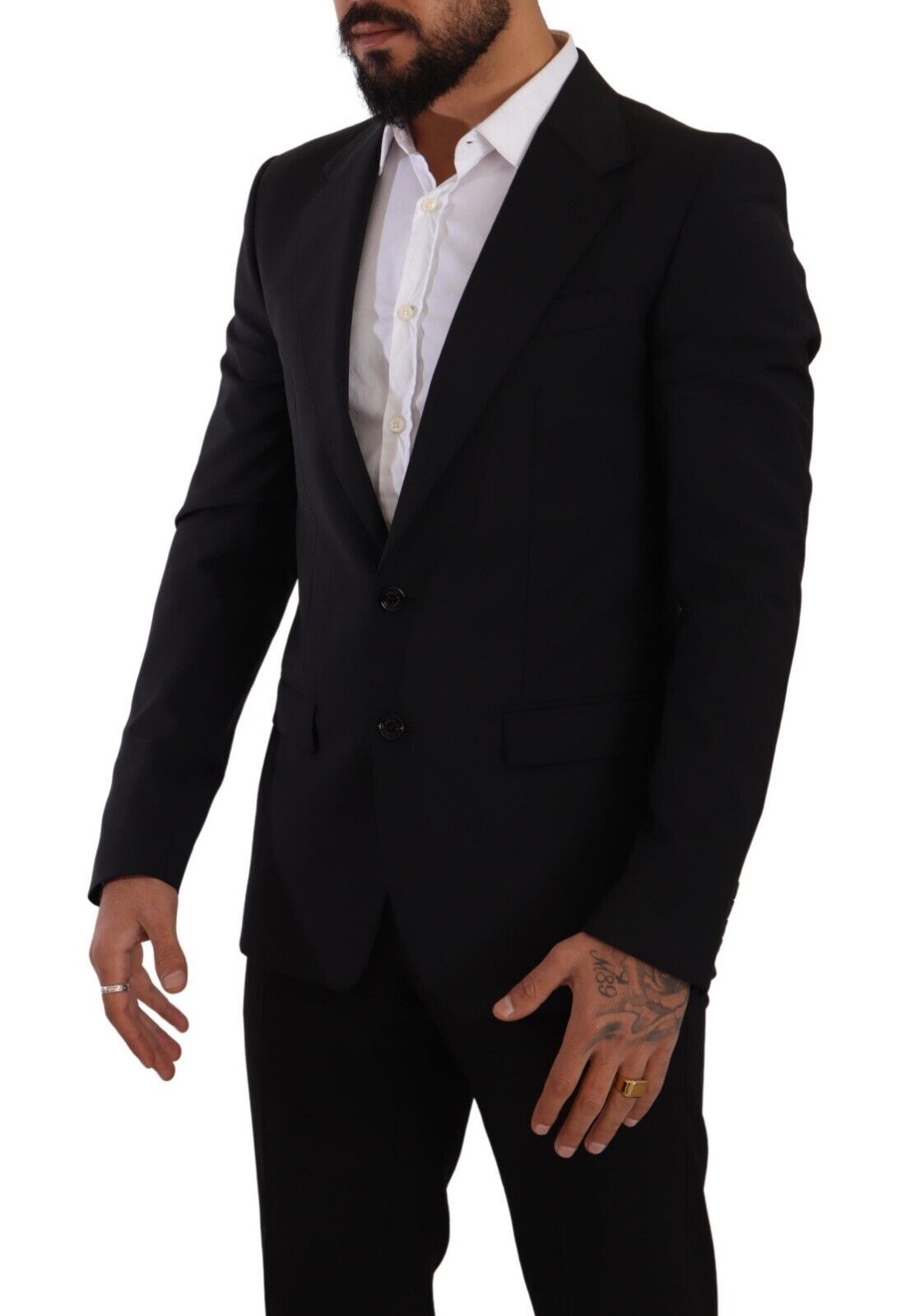 Dolce & Gabbana Zwart Slim Fit Gilet 2 Knoop MARTINI Blazer