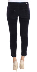 Costume National Purple Cropped Corduroys Jeans