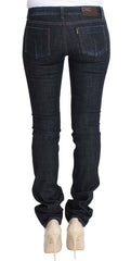 Costume National Blue Cotton Stretch Slim Fit Jeans