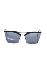 Frankie Morello Zwart Metallic Dames Zonnebril
