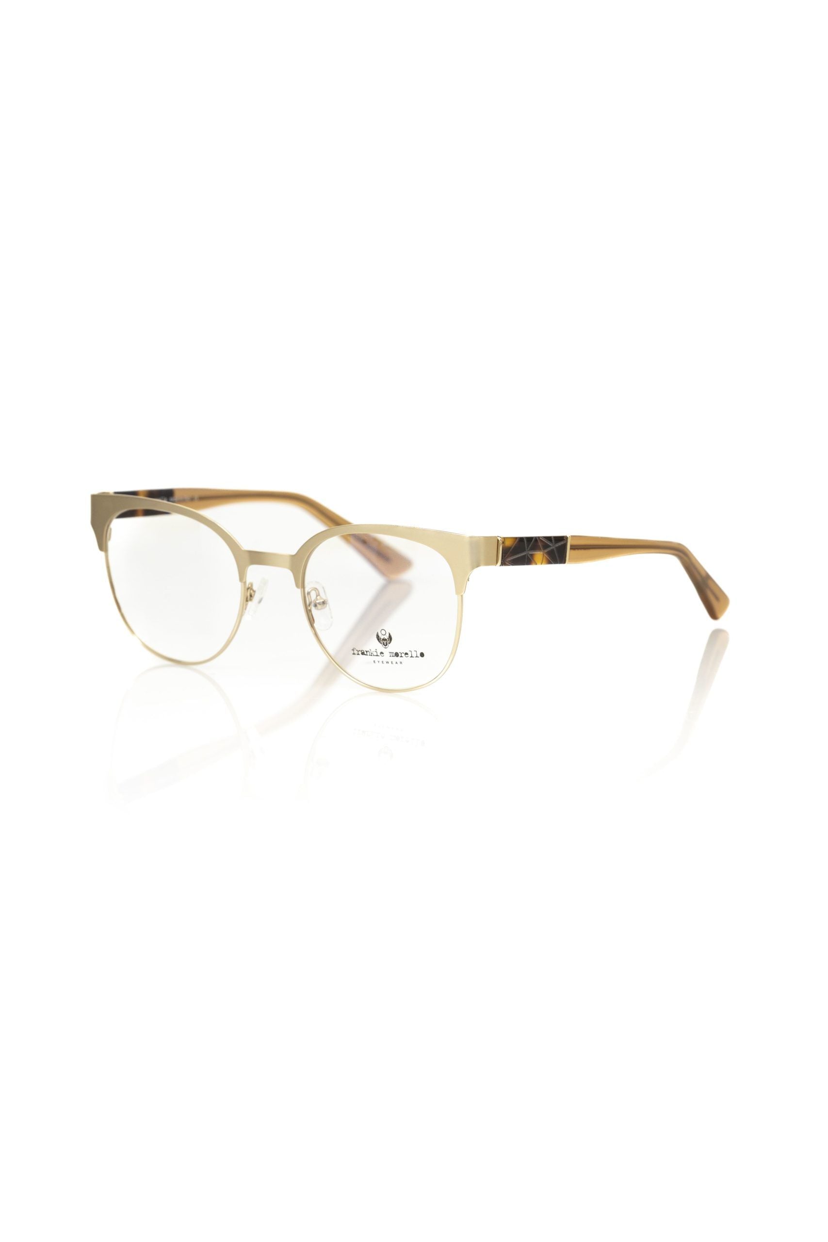 Frankie Morello Goldene Azetat Damenbrille