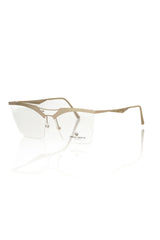Frankie Morello Braune Metallische Damen Brillenfassung