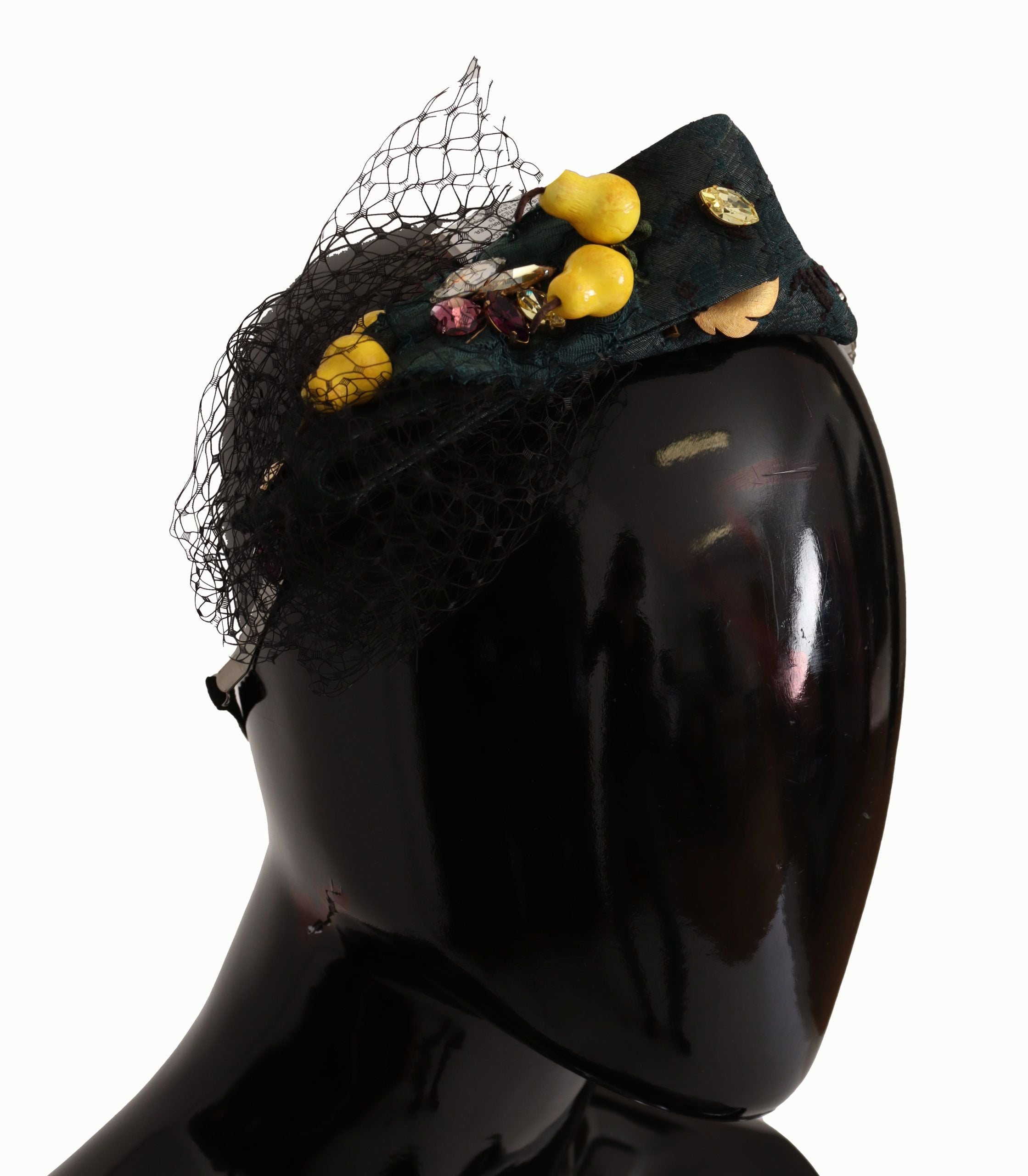 Dolce & Gabbana Lila Kristall Diadem Haarband Zitronen Sizilien Tiara