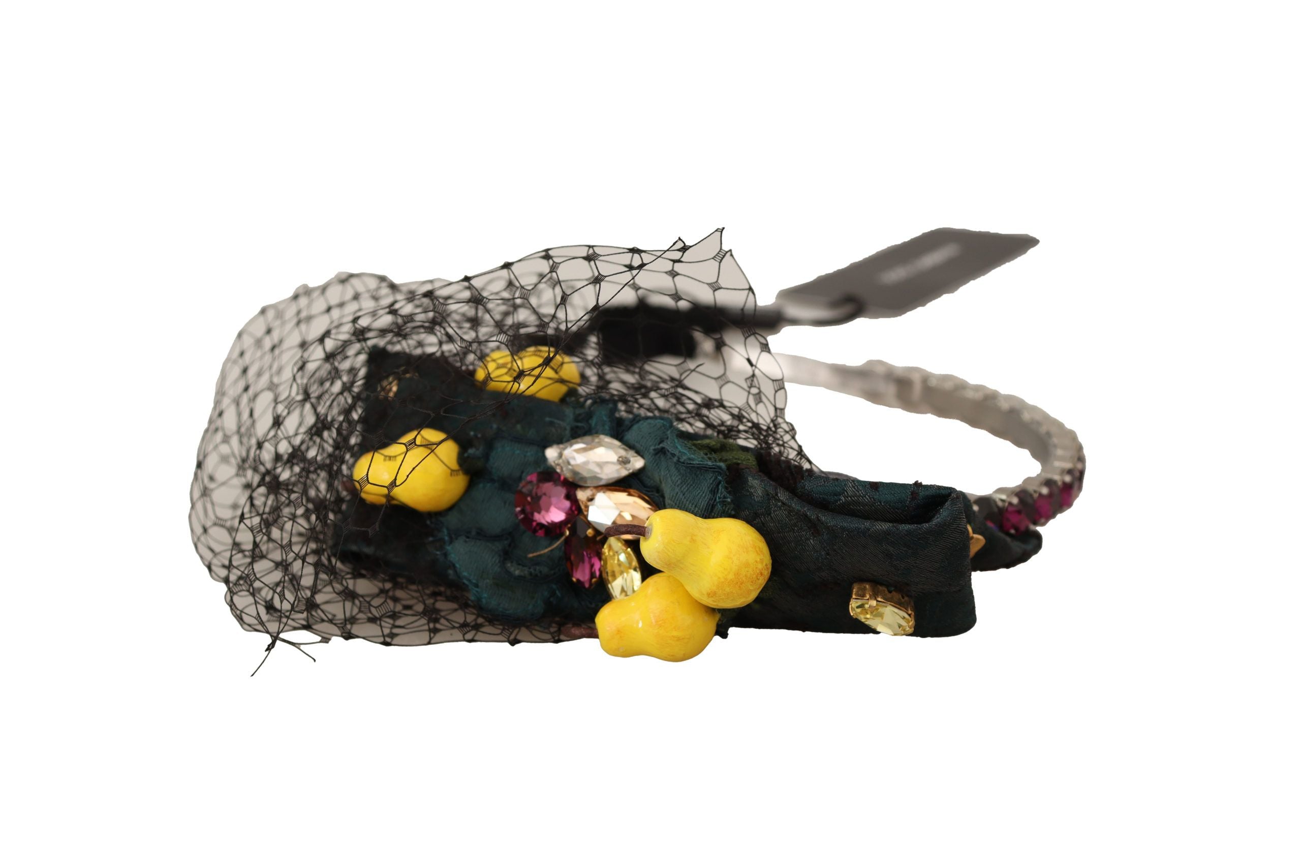 Dolce & Gabbana Lila Kristall Diadem Haarband Zitronen Sizilien Tiara