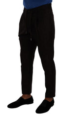 Dolce & Gabbana Bordeaux Herren Skinny Wollhose