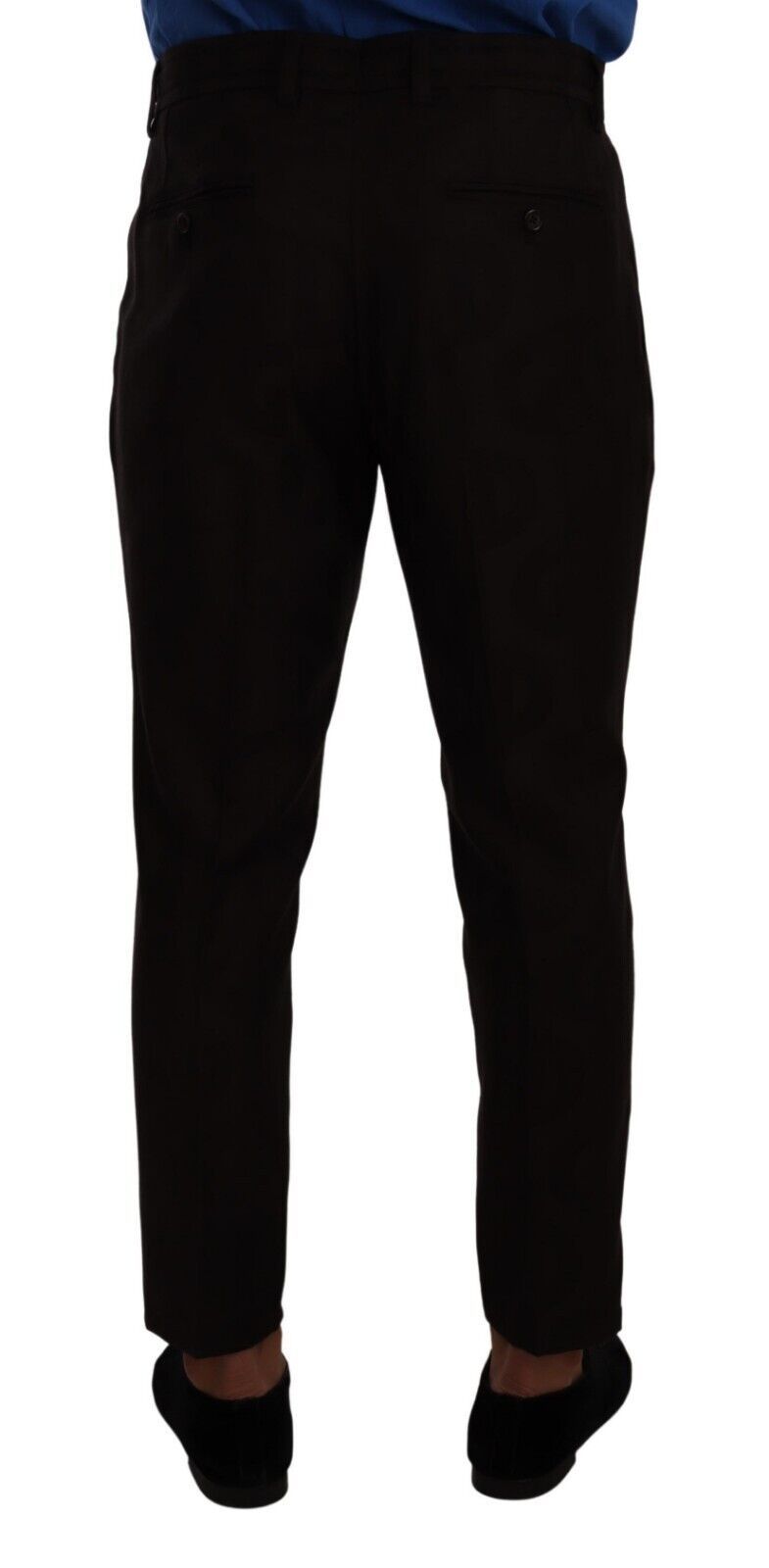 Dolce & Gabbana Bordeaux Herren Skinny Wollhose