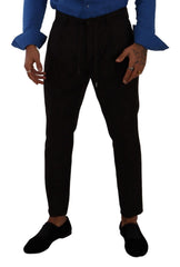Dolce & Gabbana Bordeaux Herren Skinny Wollhose