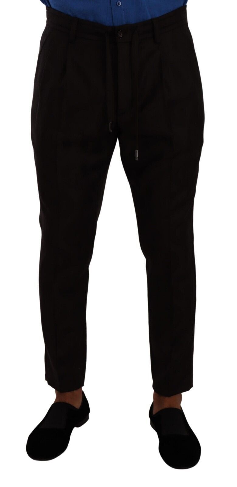 Dolce & Gabbana Bordeaux Herren Skinny Wollhose